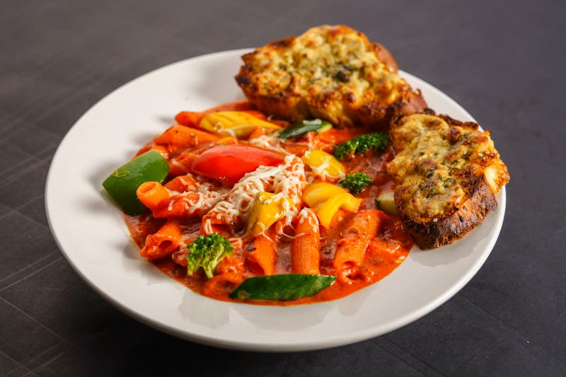 Garlic bread with herbs and butter